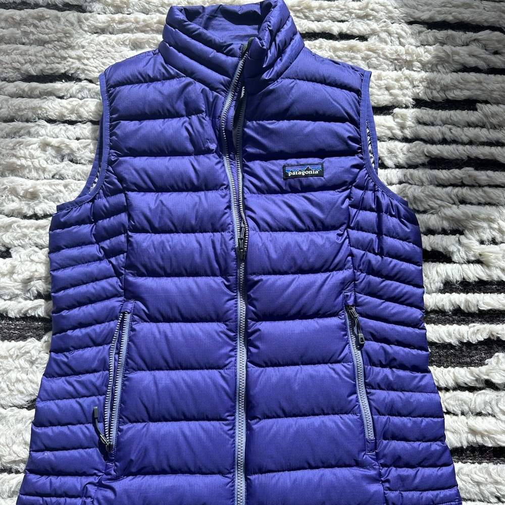 COPY - Purple Patagonia better sweater vest in GUC